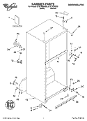 CABINET, LITERATURE Diagram and Parts List for ET8FTEXKT02  Whirlpool Refrigerator
