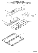 CONTROL PARTS Diagram and Parts List for GC5THEXNT02  Whirlpool Refrigerator
