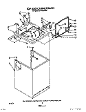 TOP AND CABINET, LITERATURE AND OPTIONAL Diagram and Parts List for LA7700XWN0  Whirlpool Washer