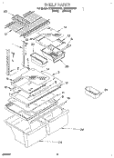 SHELF, LIT/OPTIONAL Diagram and Parts List for ET20TKXDN01  Whirlpool Refrigerator