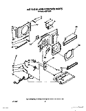 AIR FLOW AND CONTROL Diagram and Parts List for ACM072XX0  Whirlpool Air Conditioner