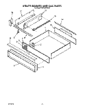 UTILITY DRAWER AND RAIL Diagram and Parts List for KEDH207YBL0  KitchenAid Range