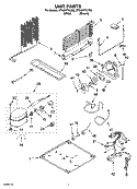 UNIT PARTS Diagram and Parts List for ET9AHTXLT02  Whirlpool Refrigerator