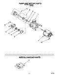 PUMP AND MOTOR, MISCELLANEOUS Diagram and Parts List for WU3050Y1  Roper Dishwasher