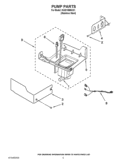 PUMP PARTS Diagram and Parts List for KUIO18NNXS1  KitchenAid Ice Maker