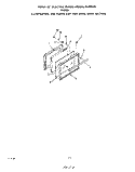 OVEN DOOR Diagram and Parts List for F5358W0  Roper Range
