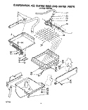 EVAPORATOR, ICE CUTTER GRID AND WATER Diagram and Parts List for KUIS185S  KitchenAid Ice Maker