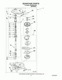 GEARCASE PARTS Diagram and Parts List for 3RLSQ8033SW2  Whirlpool Washer
