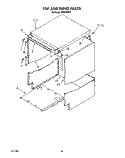 TOP AND PANEL Diagram and Parts List for KPDI620T0  KitchenAid Dishwasher