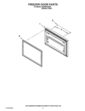 FREEZER DOOR PARTS Diagram and Parts List for IX5HHEXWS08  Whirlpool Refrigerator