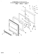 FREEZER DOOR Diagram and Parts List for GB18DKXJW00  Whirlpool Refrigerator