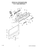 BACKGUARD Diagram and Parts List for 2364W3A  Roper Range