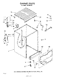 CABINET Diagram and Parts List for SHF5801W1  Whirlpool Dishwasher