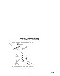 MISCELLANEOUS Diagram and Parts List for LA5550XPW8  Whirlpool Washer