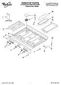 COOKTOP PARTS Diagram and Parts List for SF216LXSM0  Whirlpool Range