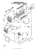 ICEMAKER Diagram and Parts List for ET25DQRAW00  Whirlpool Refrigerator