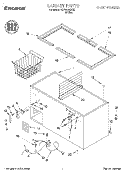 SECTION Diagram and Parts List for TCF1510EW02  Whirlpool Freezer