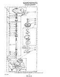 GEARCASE Diagram and Parts List for 6LA6300XTW1  Whirlpool Washer