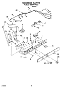 CONTROL PARTS, OPTIONAL PARTS Diagram and Parts List for 8ED0WTKXKT02  Whirlpool Refrigerator