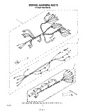 WIRING HARNESS , LITERATURE AND OPTIONAL Diagram and Parts List for KEDS100SCB1  KitchenAid Range