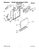 FRAME AND CONSOLE Diagram and Parts List for TUD5000Y4  Whirlpool Dishwasher