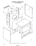 EXTERNAL OVEN Diagram and Parts List for SF3100ERW5  Whirlpool Range