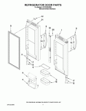 REFRIGERATOR DOOR PARTS Diagram and Parts List for KFCS22EVMS3  KitchenAid Refrigerator