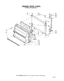 FREEZER DOOR Diagram and Parts List for ET18XKXRWR1  Whirlpool Refrigerator