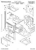 OVEN Diagram and Parts List for KEBS278DWH4  KitchenAid Wall Oven