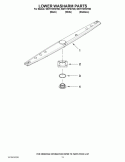 LOWER WASHARM PARTS Diagram and Parts List for WDT770PAYW0  Whirlpool Dishwasher