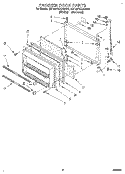 FREEZER DOOR Diagram and Parts List for ET18PKXAN01  Whirlpool Refrigerator