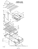 SHELF Diagram and Parts List for ET18HMXTF00  Whirlpool Refrigerator