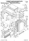 CABINET LINER AND DOOR PARTS Diagram and Parts List for KUIS18PNJW7  KitchenAid Ice Maker