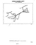 WIRING HARNESS Diagram and Parts List for RB2000XKW1  Whirlpool Wall Oven