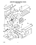 AIRFLOW AND CONTROL Diagram and Parts List for R243A  Whirlpool Air Conditioner
