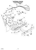 CONTROL PARTS, PARTS NOT ILLUSTRATED Diagram and Parts List for 7ED0GTQXMQ00  Whirlpool Refrigerator