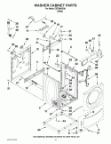 Part Location Diagram of W10198280 Whirlpool BRACKET
