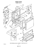 DOOR Diagram and Parts List for DU9200XT3  Whirlpool Dishwasher