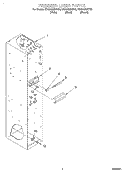 FREEZER LINER Diagram and Parts List for KSSS42MHT00  KitchenAid Refrigerator