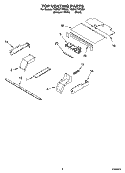 TOP VENTING PARTS, OPTIONAL PARTS Diagram and Parts List for YGBS277PDQ8  Whirlpool Wall Oven