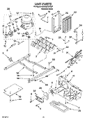 UNIT PARTS Diagram and Parts List for 6GD25DCXHS07  Whirlpool Refrigerator