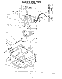 MACHINE BASE Diagram and Parts List for LA6053XSW0  Whirlpool Washer