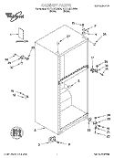 CABINET PARTS Diagram and Parts List for YET17JKYJW00  Whirlpool Refrigerator