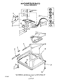MACHINE BASE Diagram and Parts List for KAWE564WAL0  KitchenAid Washer