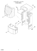 SECTION Diagram and Parts List for AD25TJ3  Whirlpool Dehumidifier