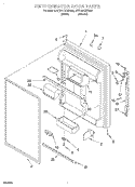 REFRIGERATOR DOOR Diagram and Parts List for 9ET19DKXEN00  Whirlpool Refrigerator