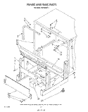 FRAME AND TANK Diagram and Parts List for 4KPDI620T1  KitchenAid Dishwasher