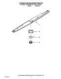 LOWER WASHARM PARTS Diagram and Parts List for 7WDT770PAYW2  Whirlpool Dishwasher
