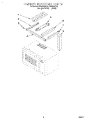 CABINET MOUNTING Diagram and Parts List for MT8068SEB0  Whirlpool Microwave