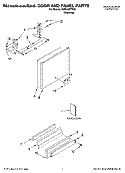 DOOR AND PANEL PARTS Diagram and Parts List for KUDL03ITSS0  KitchenAid Dishwasher